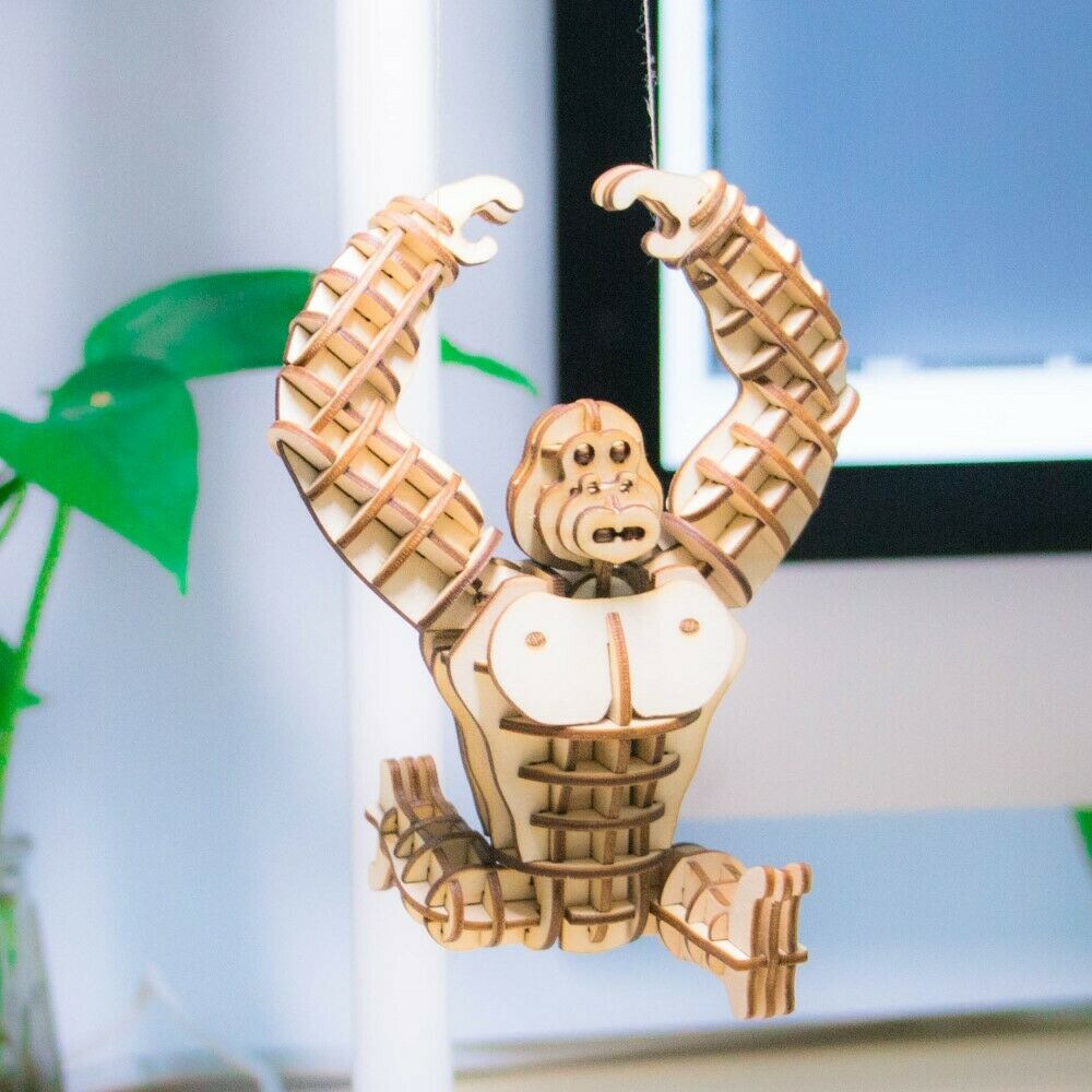 Rolife 3D-Holz-Puzzle Gorilla