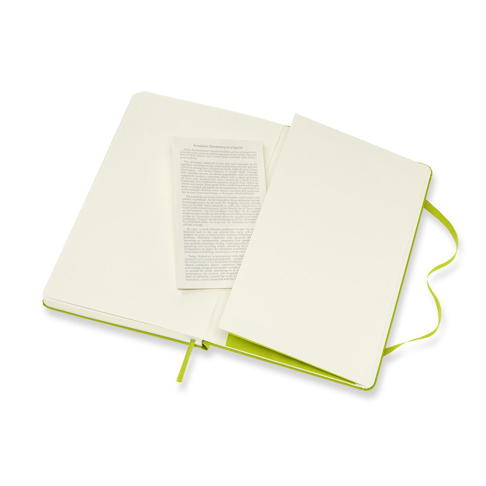 Moleskine Notizbuch Hardcover Large / A5 / blanko / limettengrün