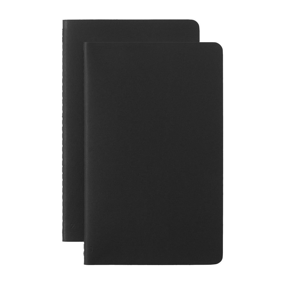 Moleskine Smart Cahier Notizhefte Schwarz Large Liniert 2er Set