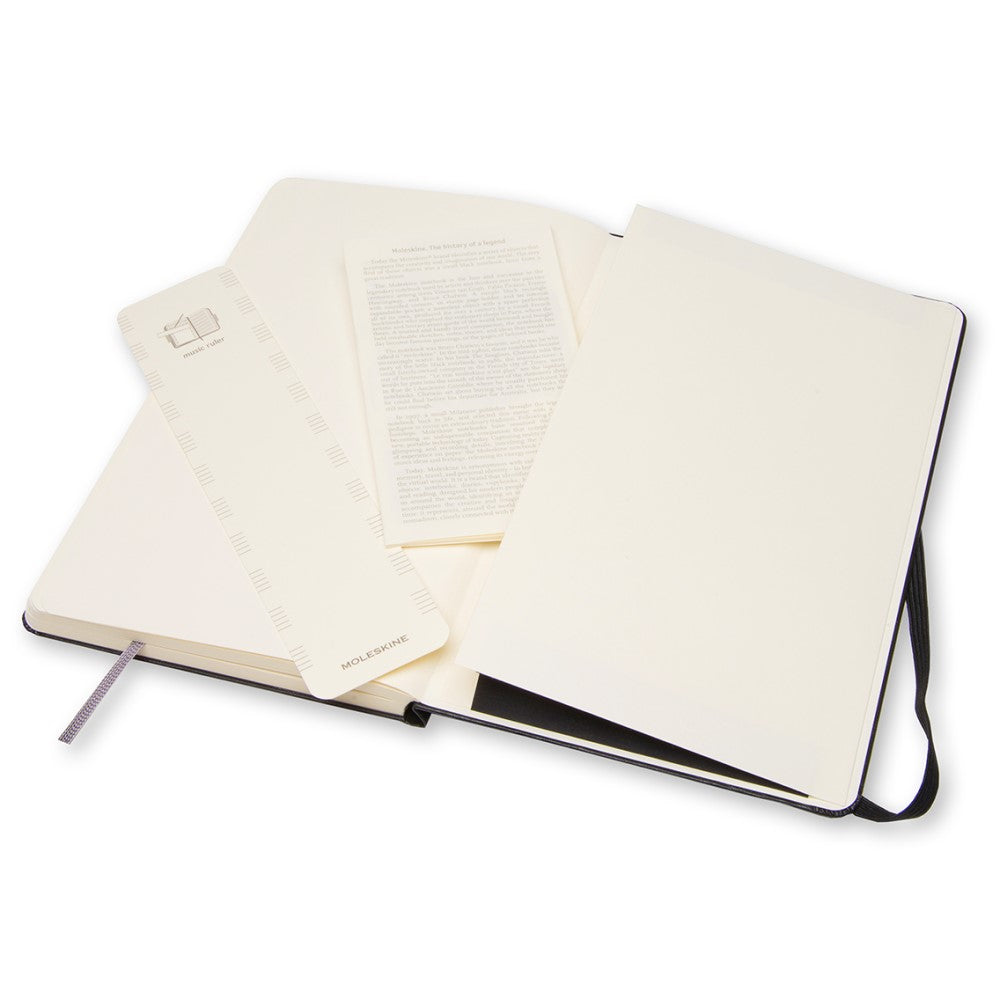 Moleskine Musik-Notizbuch Hardcover Large / A5 / Notenlinien / schwarz