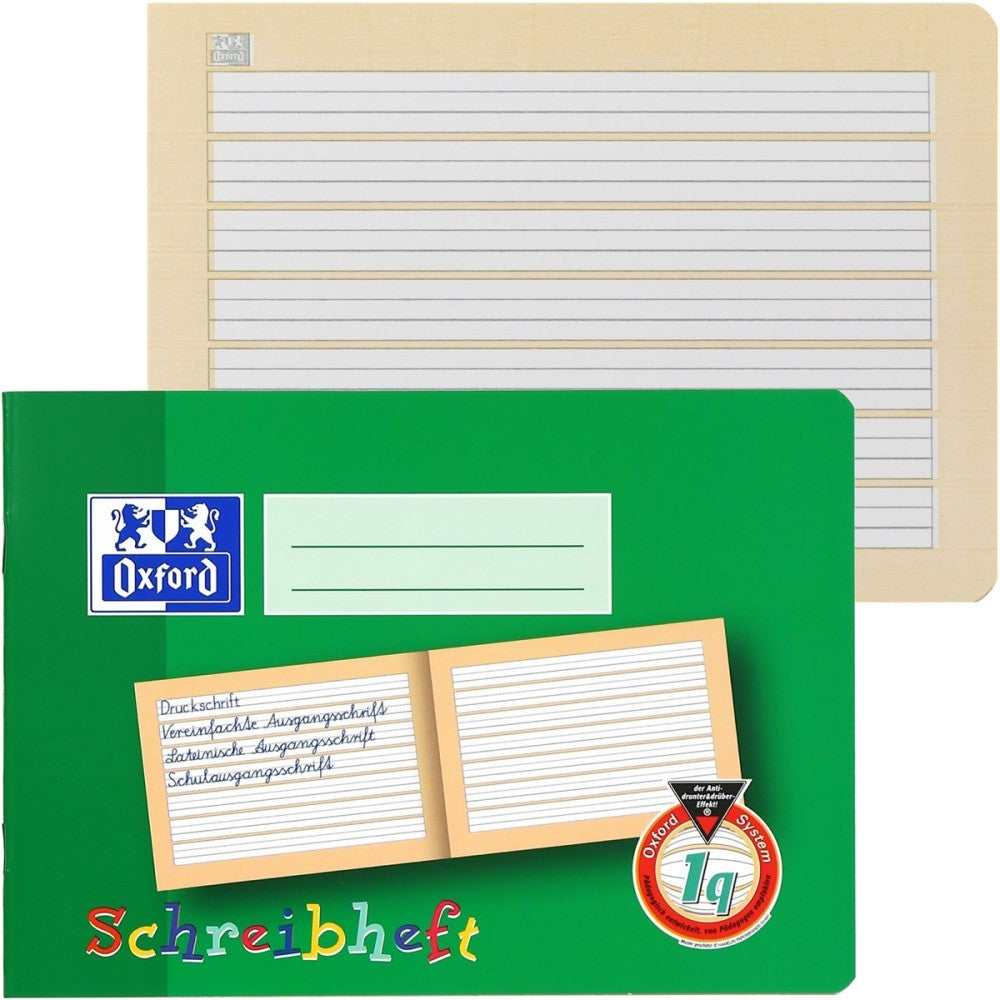 Oxford Schreibheft / A5 / quer / 16 Blatt / Lineatur 1q / liniert