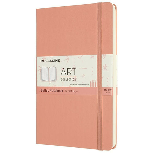 Moleskine Bullet Notizbuch Hardcover Large A5 Punktraster Korallenpink