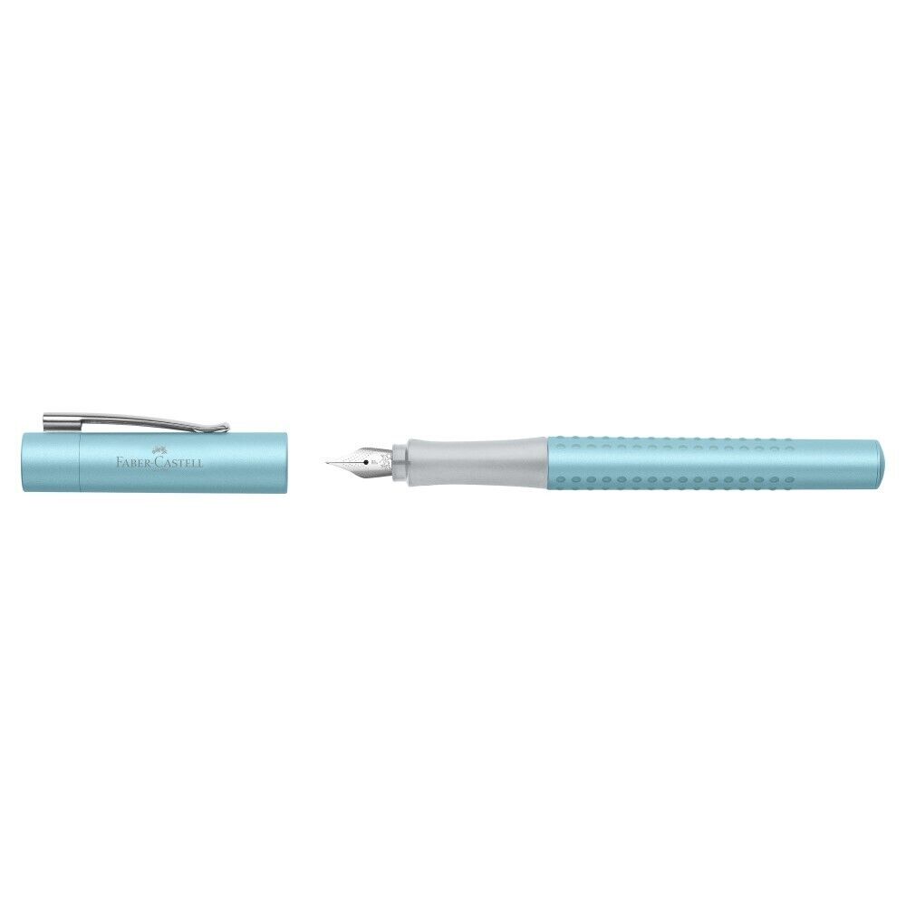 Faber Castell Füllhalter F - Pearl Edition hellblau