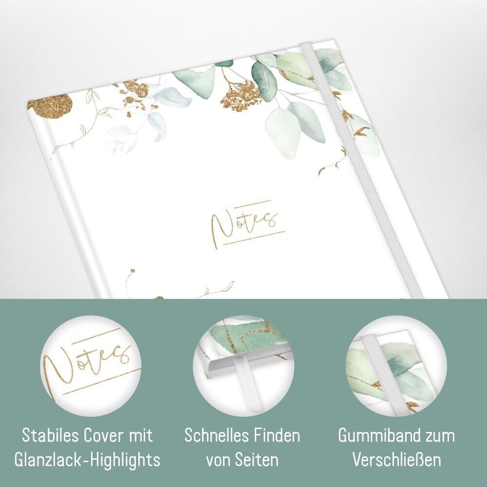 paper&you Journal A4+ / liniert / Blattgold / Häfft-Verlag