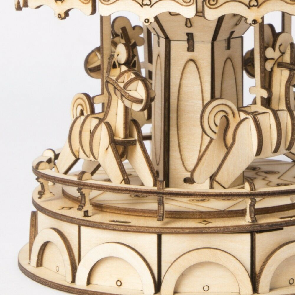 Rolife 3D-Holz-Puzzle "Merry-Go-Round" Karussell