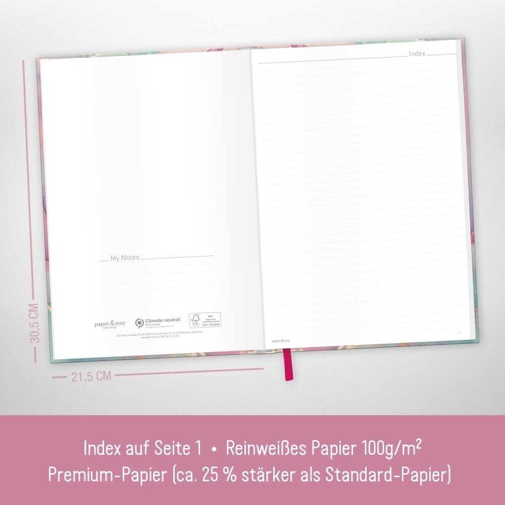 paper&you Journal A4+ / liniert / Silky Pink / Häfft-Verlag