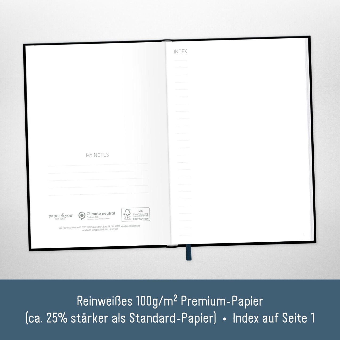 paper&you Notizbuch Classic / blanko / A5+ / New Adventures / Häfft-Verlag