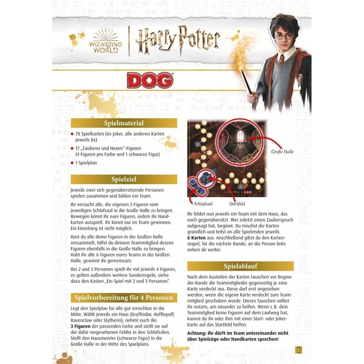 Brettspiel DOG Harry Potter von Schmidt Spiele / Wizarding World