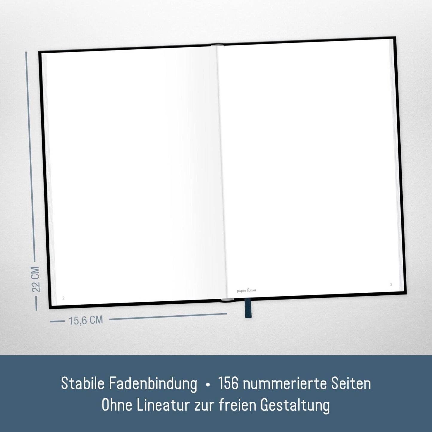 paper&you Notizbuch Classic / blanko / A5+ / New Adventures / Häfft-Verlag
