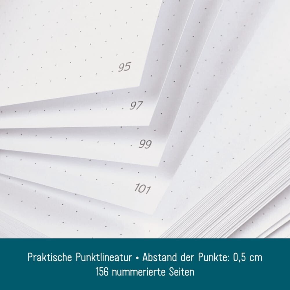 paper&you Journal / A4+ / dotted / Shiny Teal / Häfft-Verlag