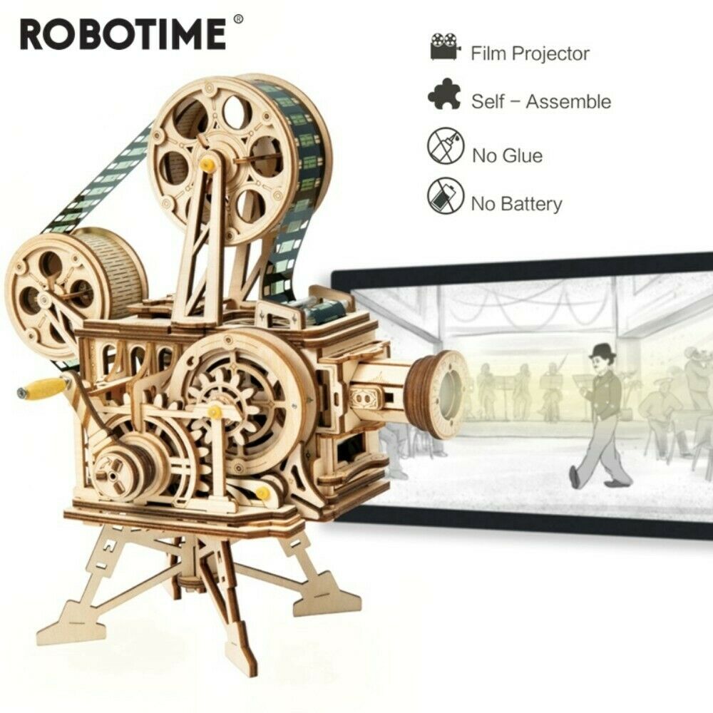ROKR 3D-Holz-Puzzle Filmprojektor "Vitascope" Modellbausatz