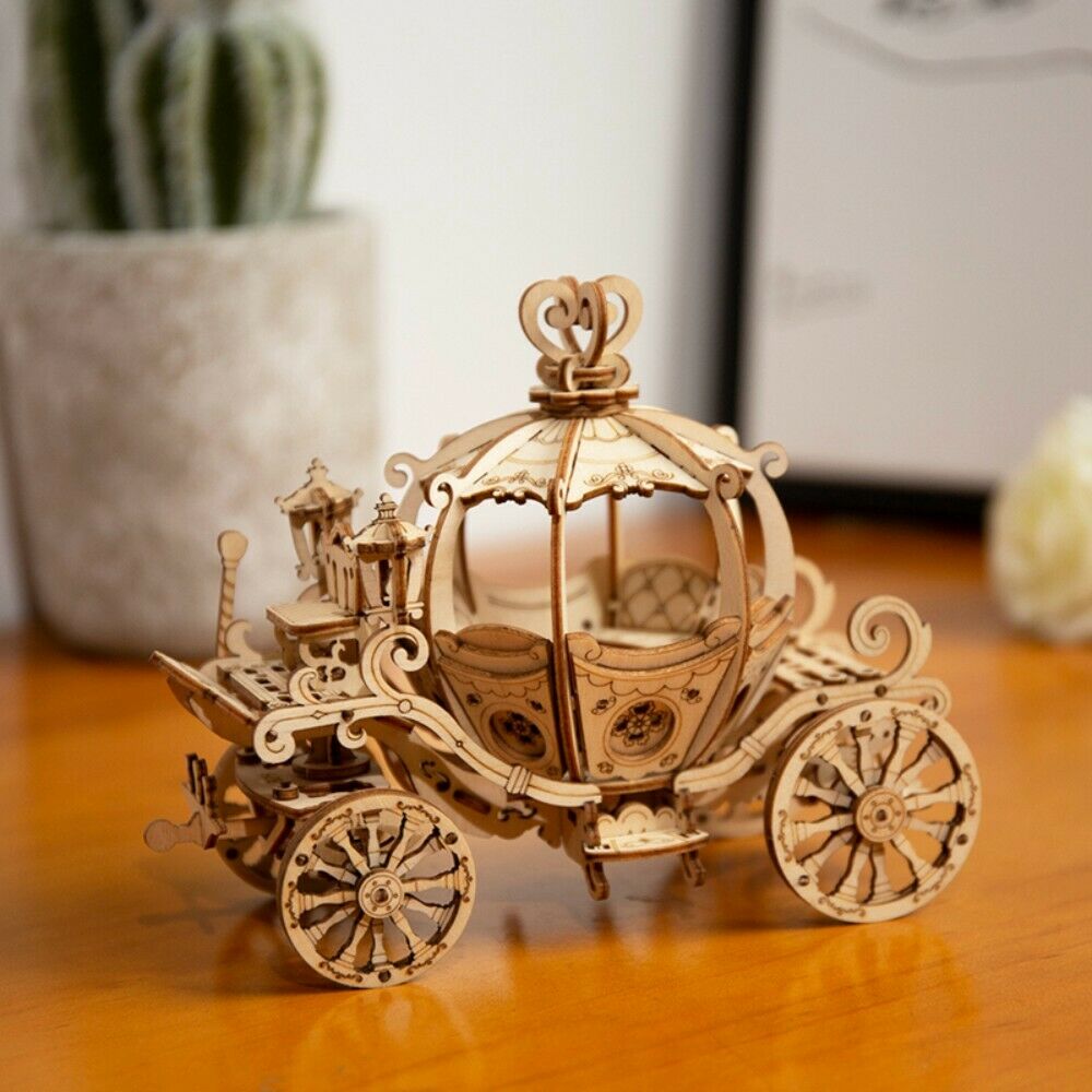Rolife 3D-Holz-Puzzle "Pumpkin Cart"