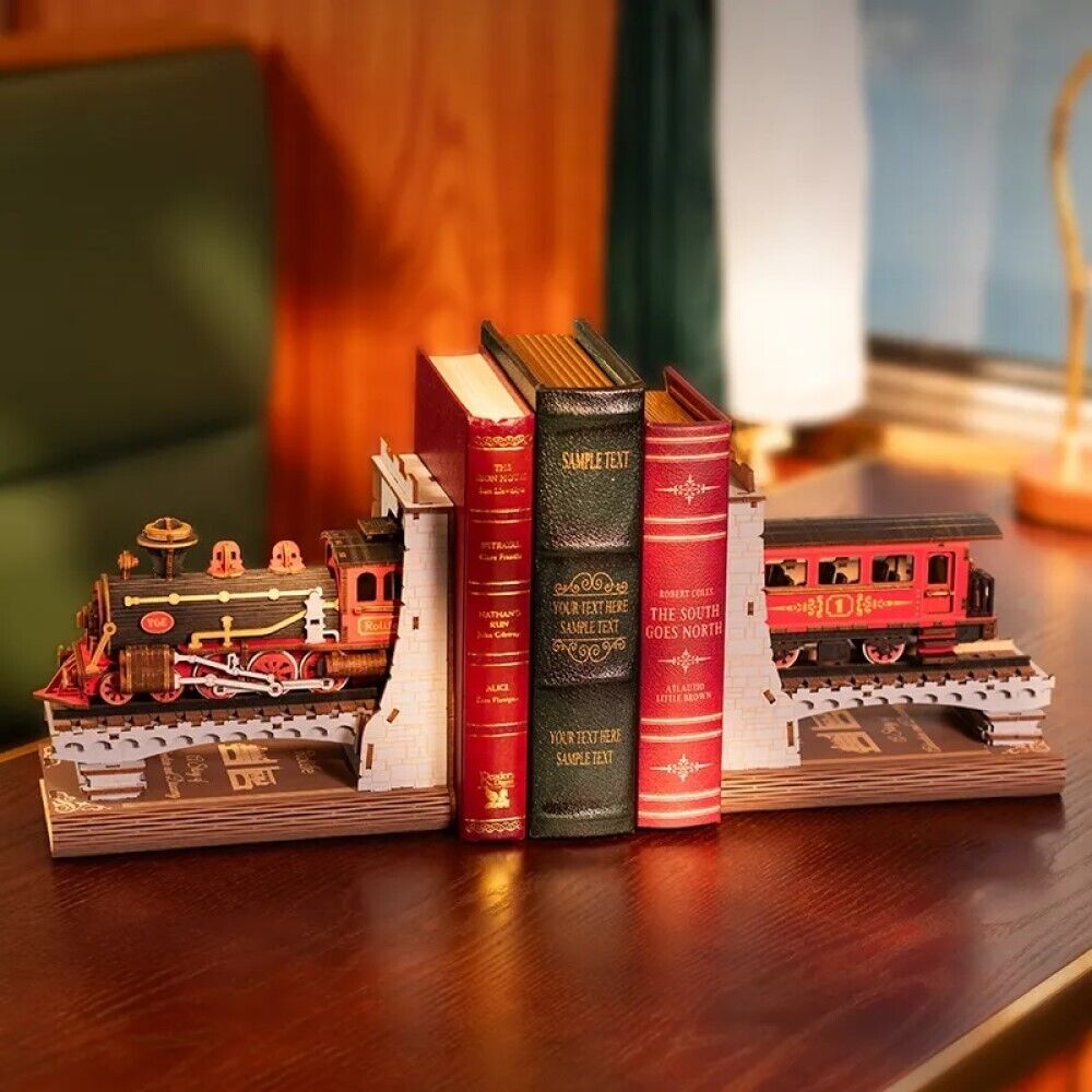 Rolife 3D-Holz-Puzzle Century Train - Buchstütze