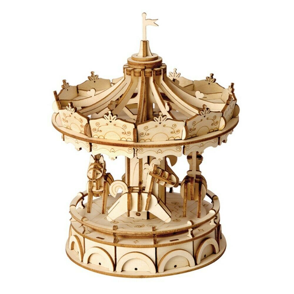 Rolife 3D-Holz-Puzzle "Merry-Go-Round" Karussell