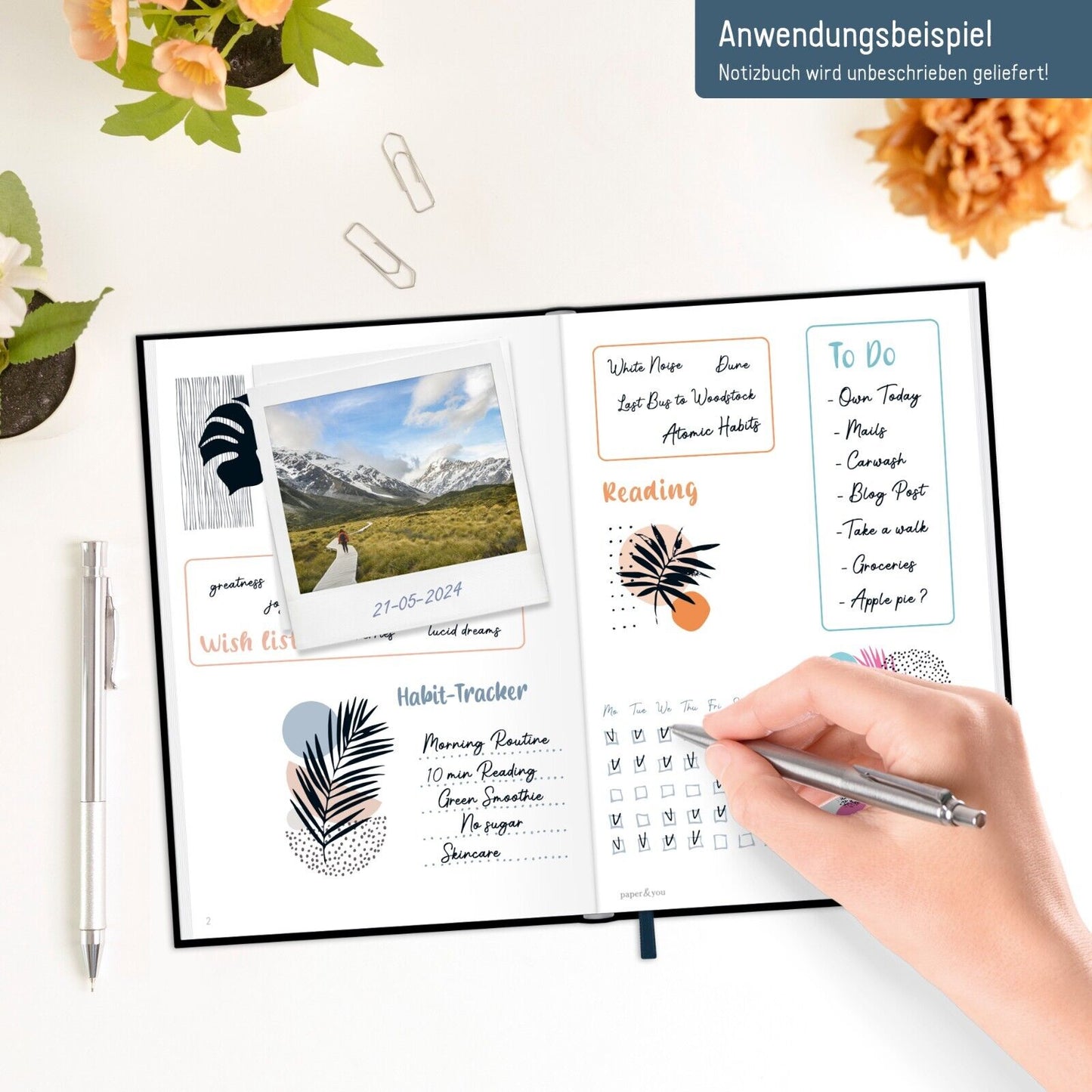paper&you Notizbuch Classic / blanko / A5+ / New Adventures / Häfft-Verlag