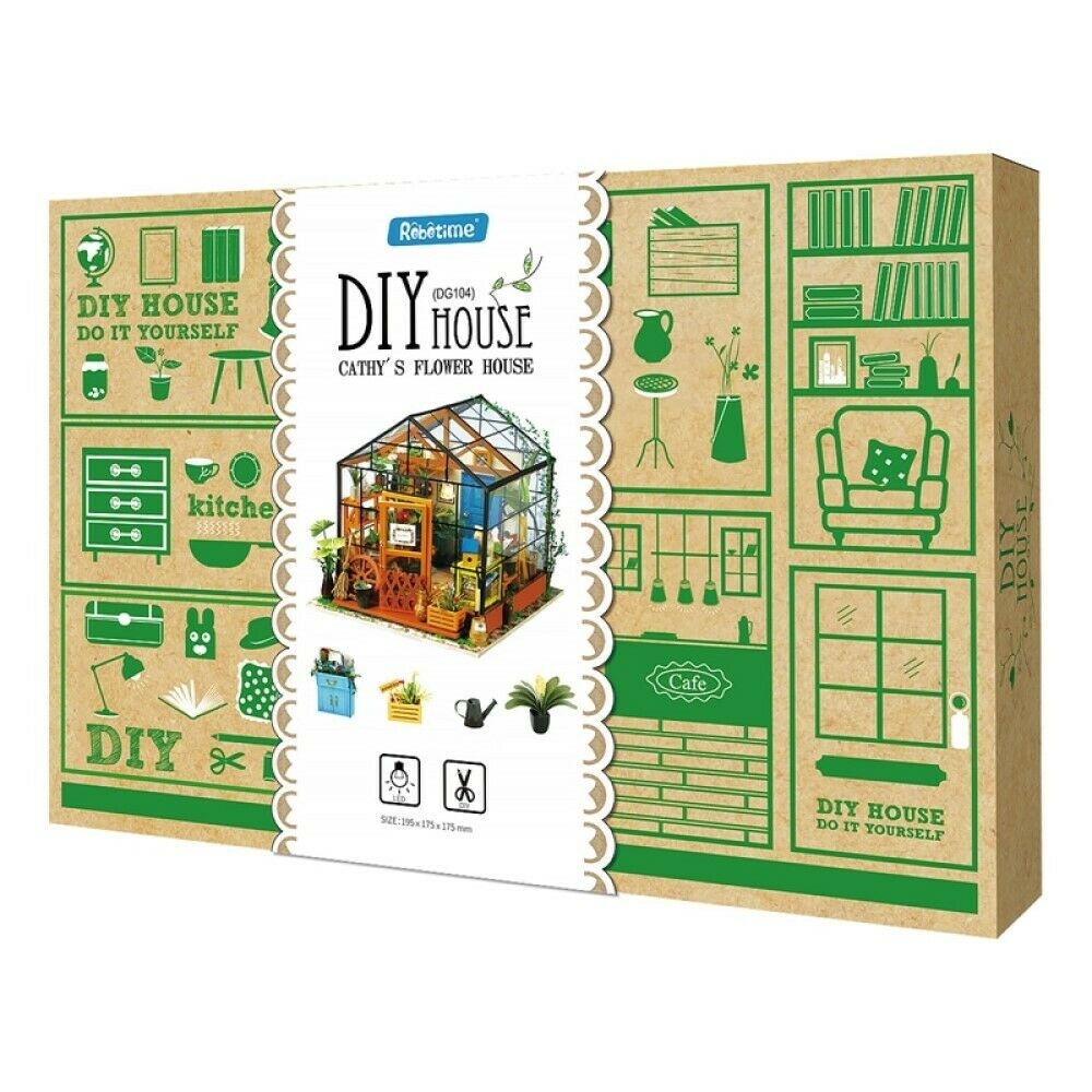 Rolife 3D-Holz-Puzzle DIY Miniature House "Cathy´s Flower House"