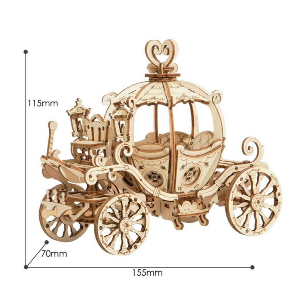Rolife 3D-Holz-Puzzle "Pumpkin Cart"