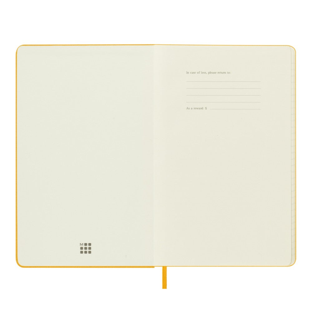 Moleskine Notizbuch Hardcover Stoffeinband Large / A5 / liniert / orangegelb