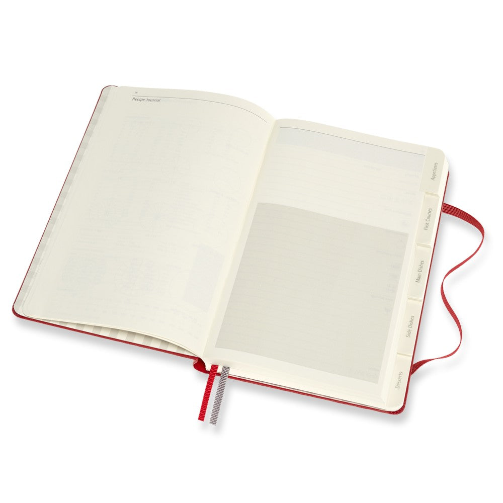 Moleskine Passion Journal Hardcover Large / A5 / Rezept / rot