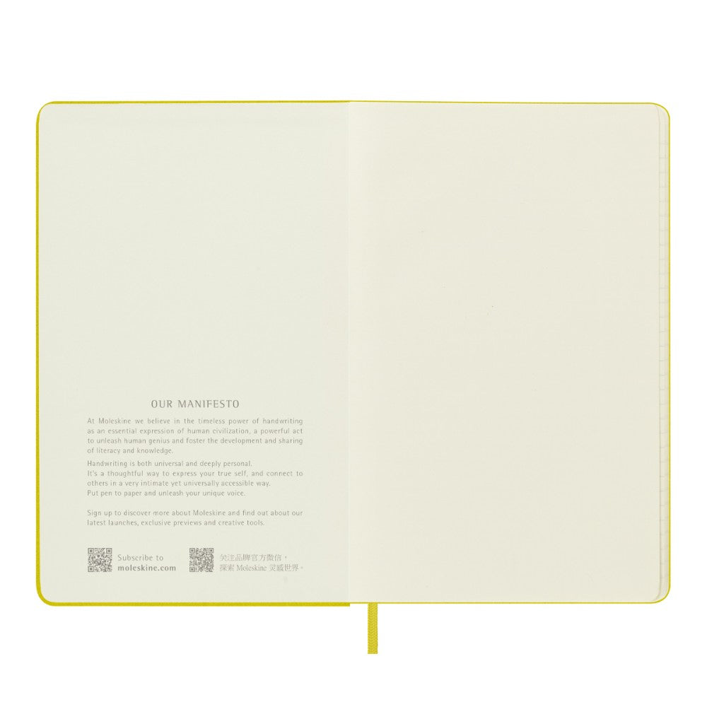 Moleskine Notizbuch Hardcover Stoffeinband Large / A5 / liniert / strohgelb