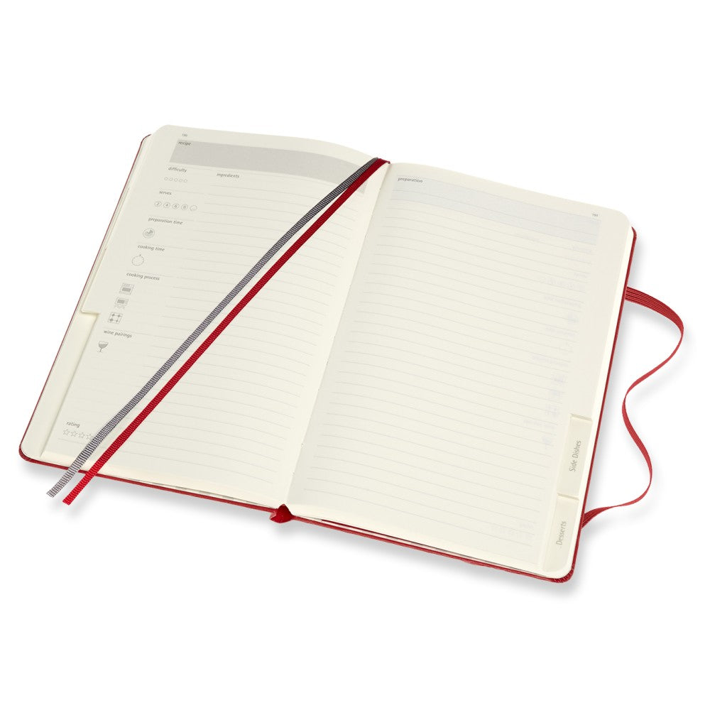 Moleskine Passion Journal Hardcover Large / A5 / Rezept / rot
