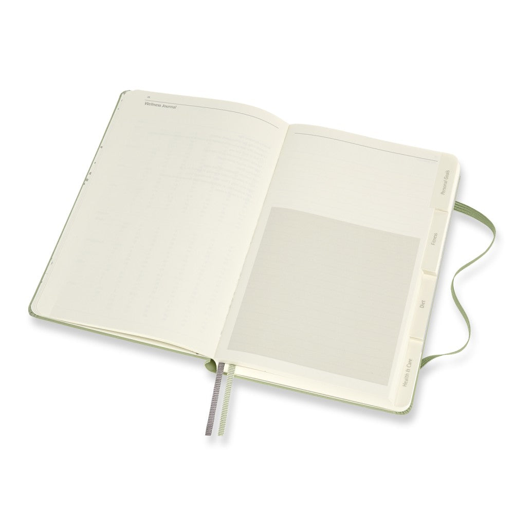 Moleskine Passion Journal Hardcover Large / A5 / Wellness / grün