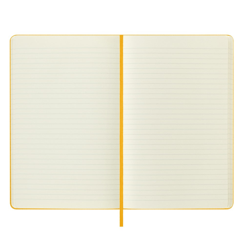 Moleskine Notizbuch Hardcover Stoffeinband Large / A5 / liniert / orangegelb