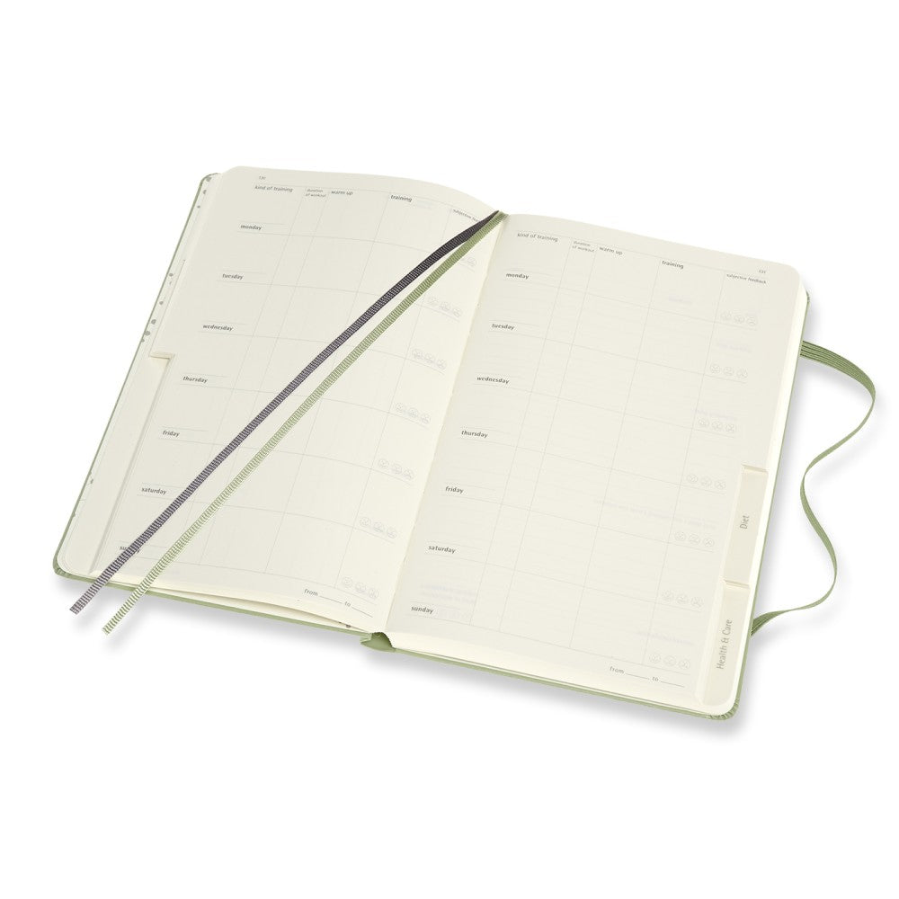 Moleskine Passion Journal Hardcover Large / A5 / Wellness / grün