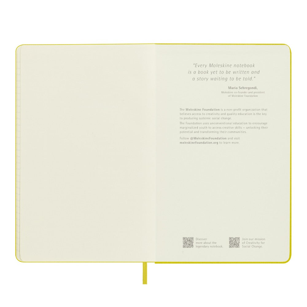 Moleskine Notizbuch Hardcover Stoffeinband Large / A5 / liniert / strohgelb