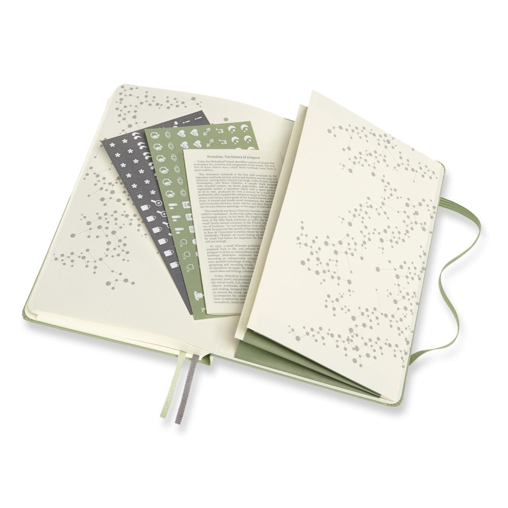 Moleskine Passion Journal Hardcover Large / A5 / Wellness / grün