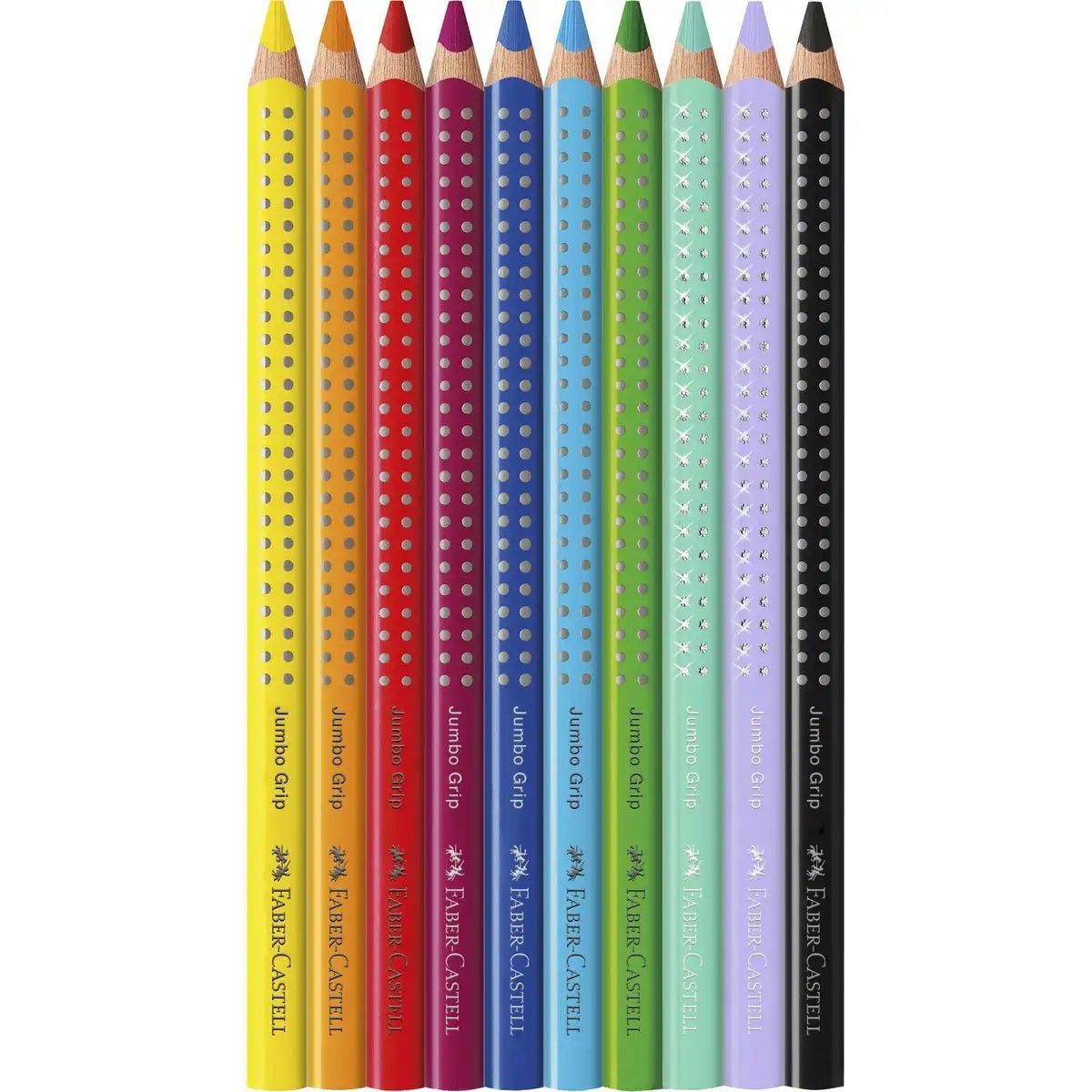 Faber-Castell Jumbo GRIP Buntstifte - Edition Einhorn - 8+2 Kartonetui