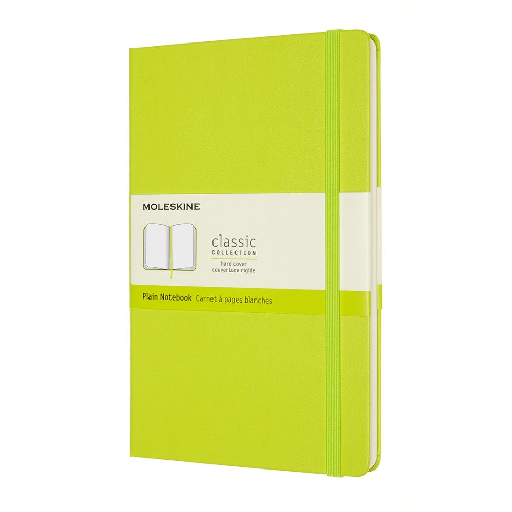 Moleskine Notizbuch Hardcover Large / A5 / blanko / limettengrün