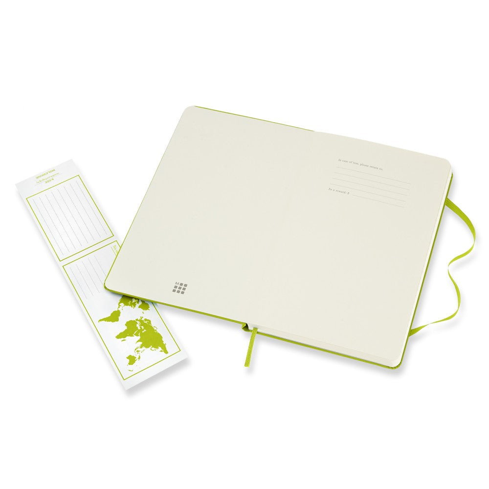 Moleskine Notizbuch Hardcover Large / A5 / blanko / limettengrün