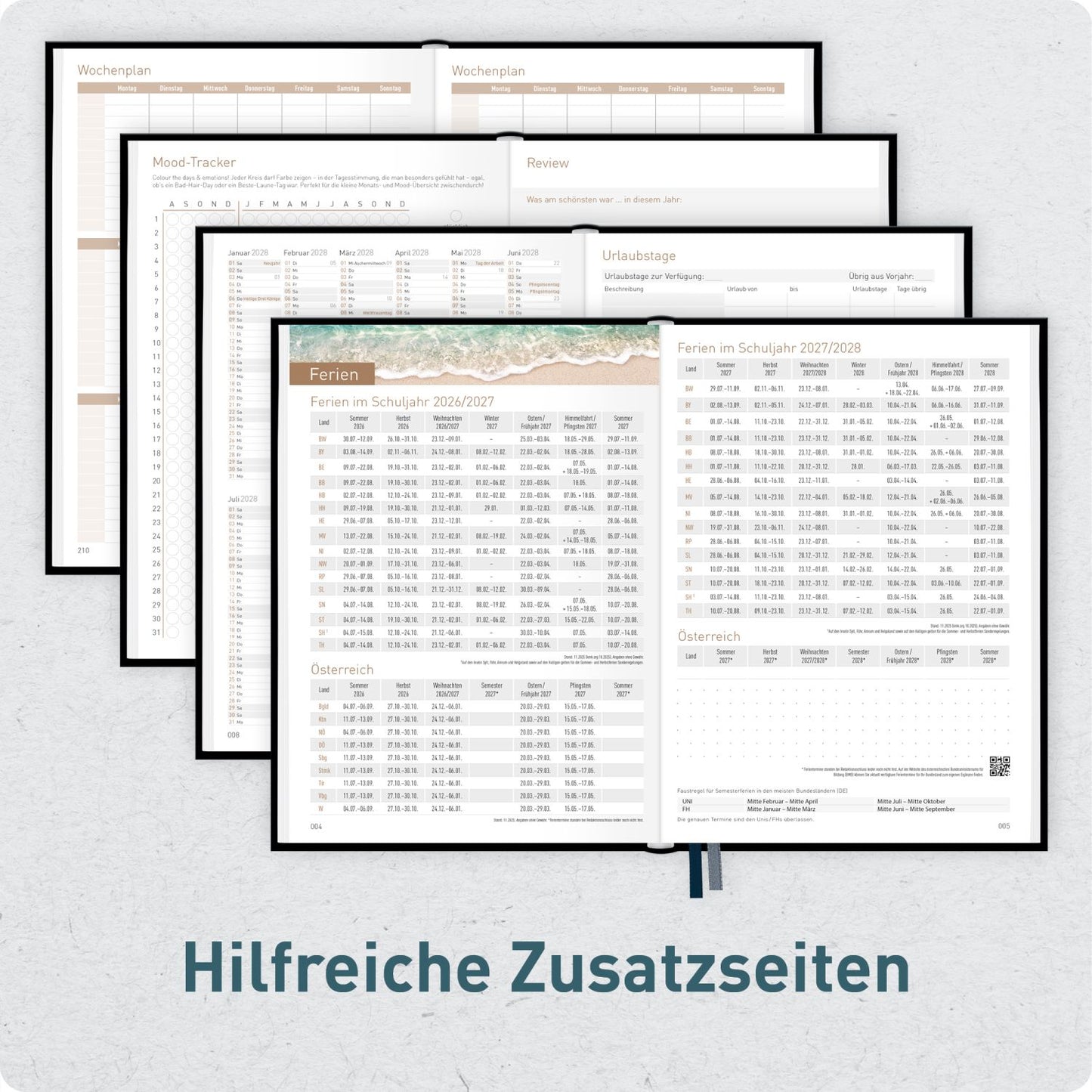 Chäff-Timer 2026/2027 / 17 Monate / A5 / Black Edition / Häfft-Verlag