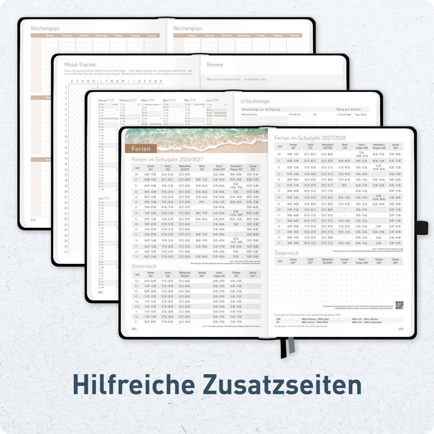 Chäff-Timer Premium 2026/2027 / 17 Monate / A5 / Schwarz / KL / Häfft-Verlag