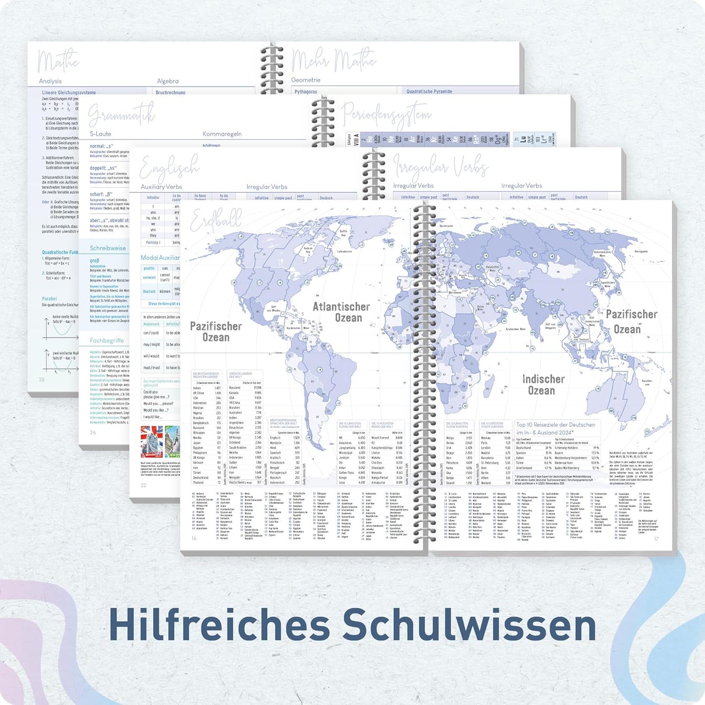 Häfft College-Timer - Schülerkalender 2026/2027 / A5 / Shiny Waves / Häfft-Verlag