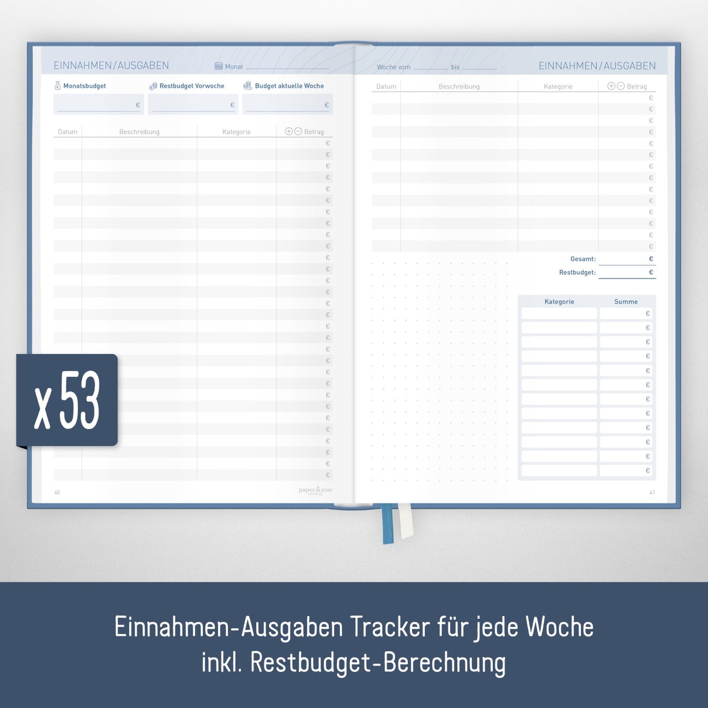Finanzplaner A5+ / Finance & Life / vom Häfft-Verlag