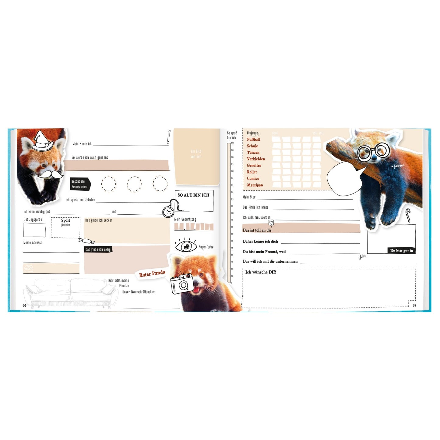 Freundebuch Tierisch gute Freunde / Erdmännchen / vom Häfft-Verlag