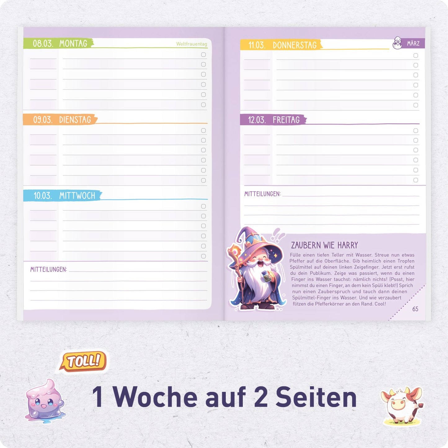 Das Grundschul-Hausaufgabenheft 2026/2027 / A5 / Cute Cat / Häfft-Verlag