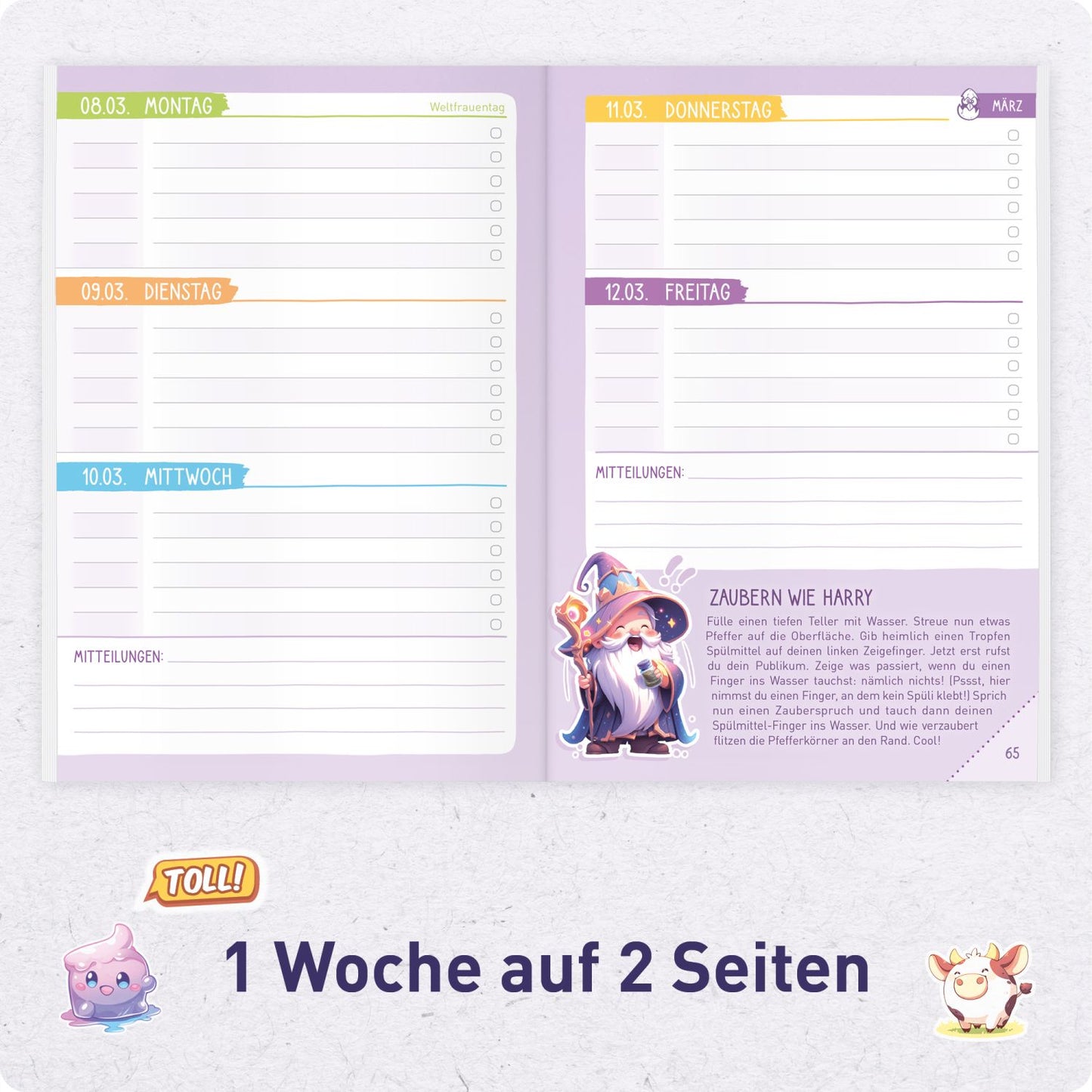 Das Grundschul-Hausaufgabenheft 2026/2027 / A5 / Einhorn / Häfft-Verlag