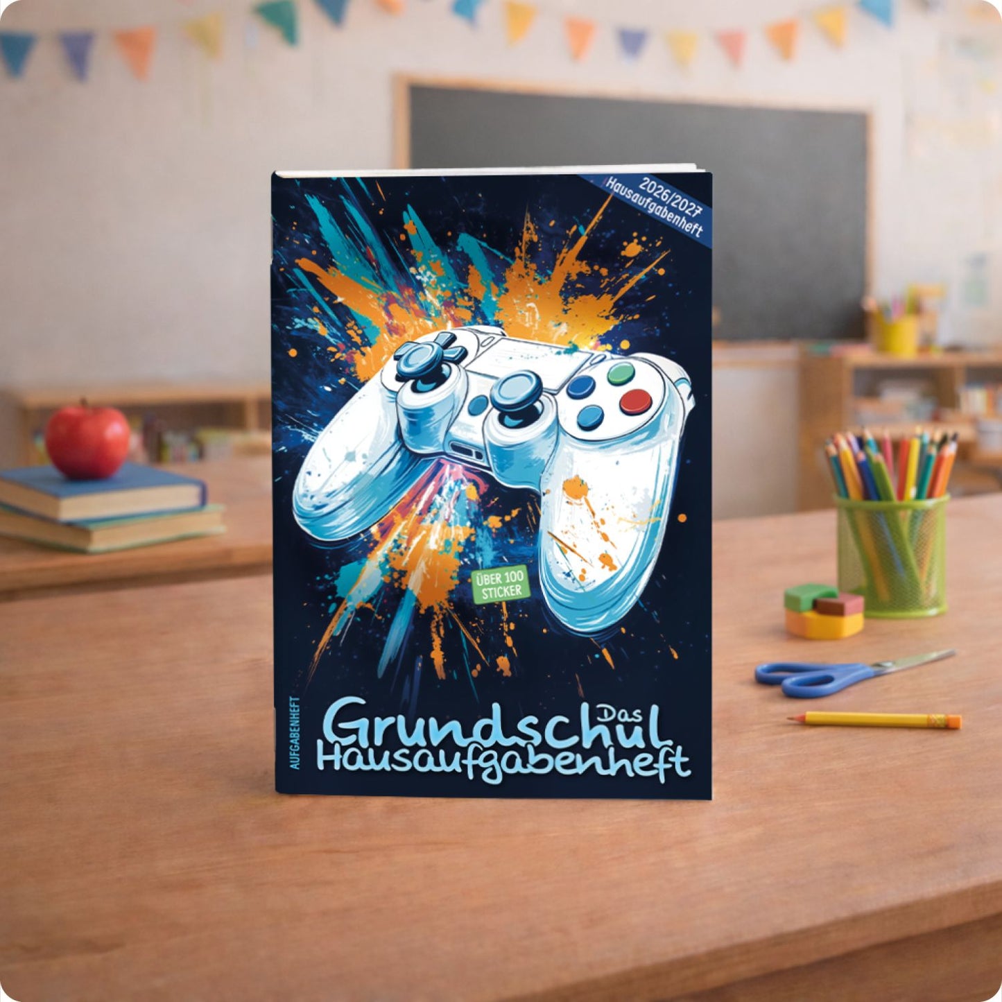 Das Grundschul-Hausaufgabenheft 2026/2027 / A5 / Gaming / Häfft-Verlag