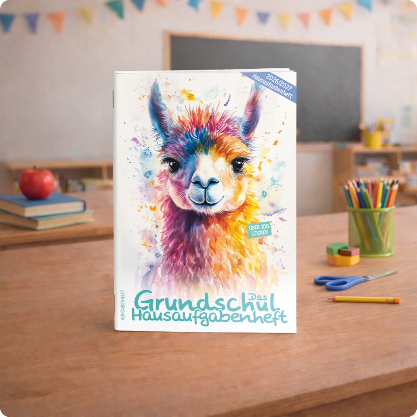 Das Grundschul-Hausaufgabenheft 2026/2027 / A5 / Lama / Häfft-Verlag