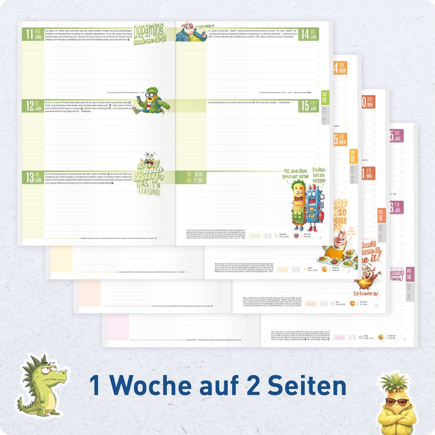 Häfft Original 2026/2027 / A5 / One more Level! / Häfft-Verlag