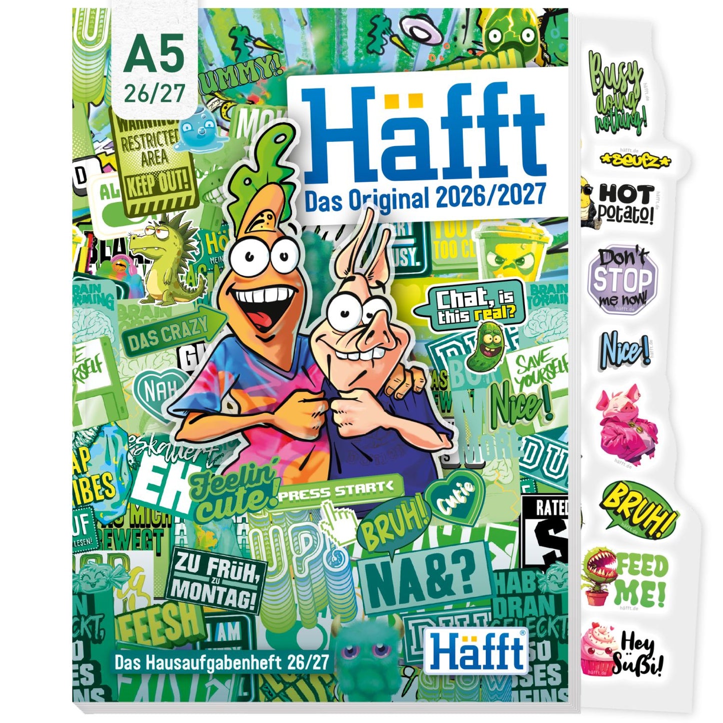 Häfft Original 2026/2027 / A5 / Stickermania / Häfft-Verlag