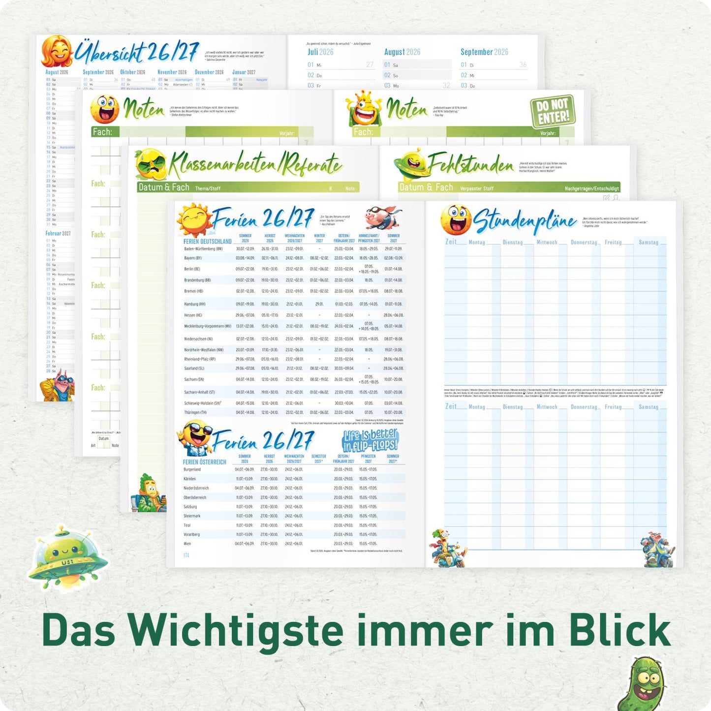 Häfft Original 2026/2027 / A5 / Stickermania / Häfft-Verlag