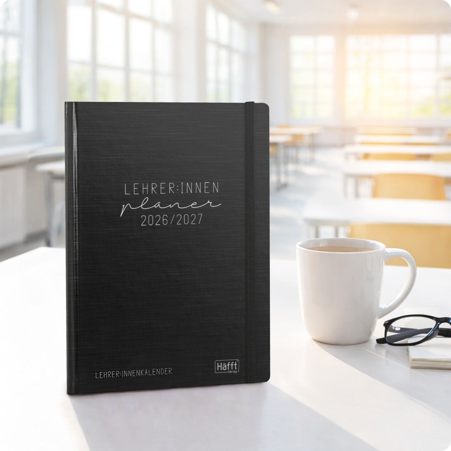 Häfft Lehrer-Planer 2026/2027 / A5+ / Black Edition
