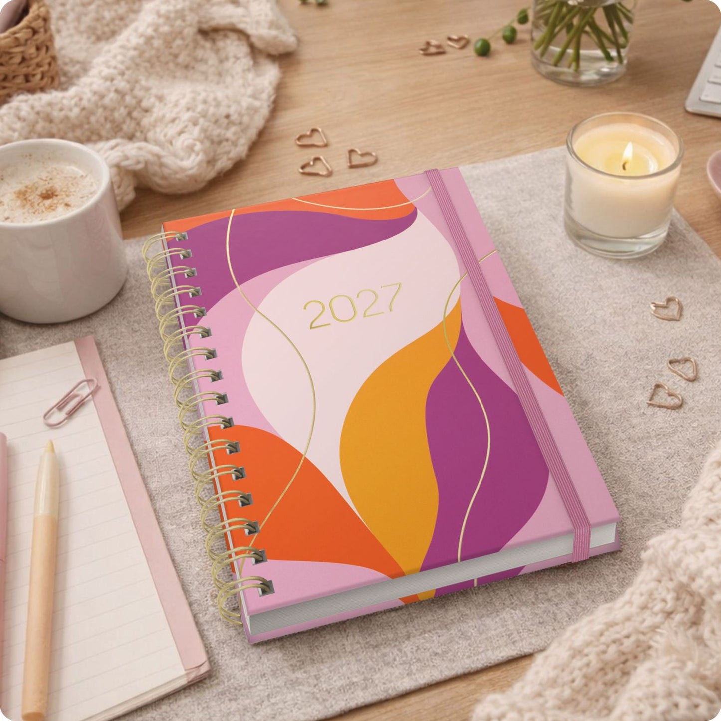 Lieblings-Timer 2026/2027 / 17 Monate / A5 / Color Love / Häfft-Verlag
