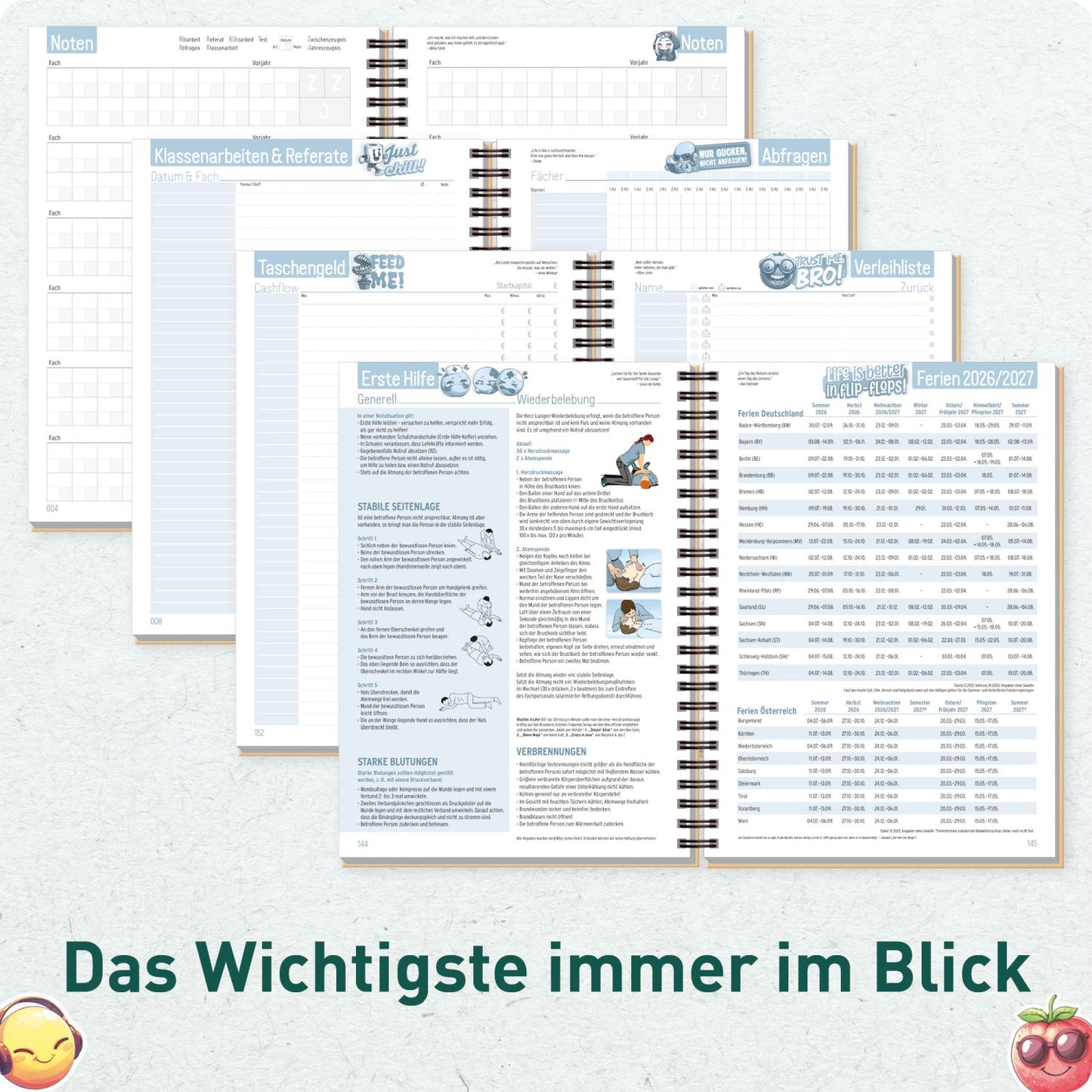 Häfft PLANER Premium - Schüler-Kalender 2026/2027 / A5 / Warum ich? / Häfft-Verlag