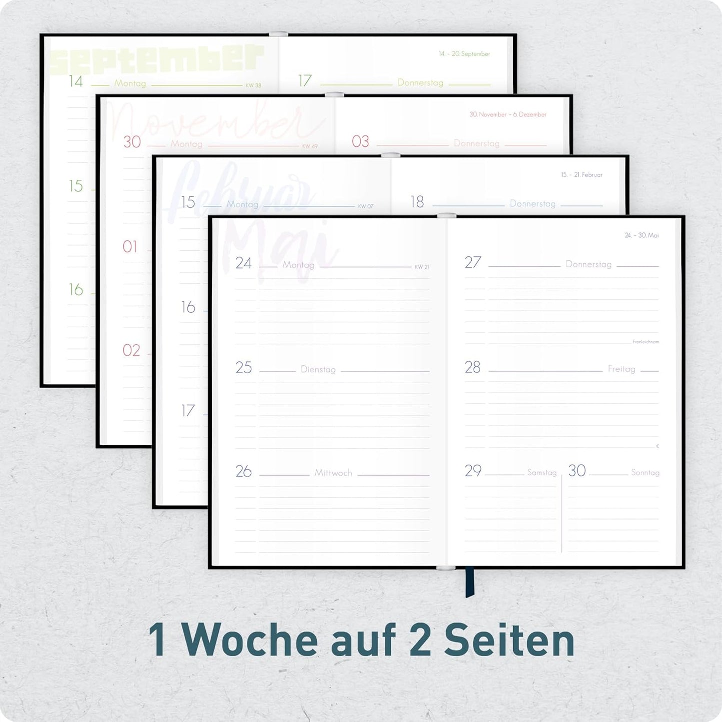 Schulstuff Schüler-Timer 2026/2027 / A5 / Black Edition / Häfft-Verlag