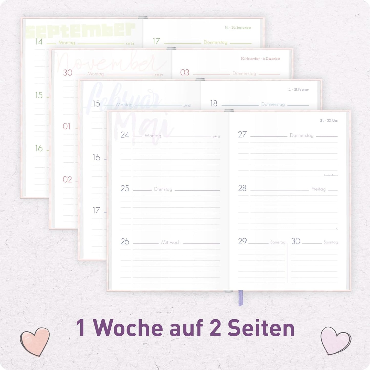Schulstuff Schüler-Timer 2026/2027 / A5 / Candy / Häfft-Verlag